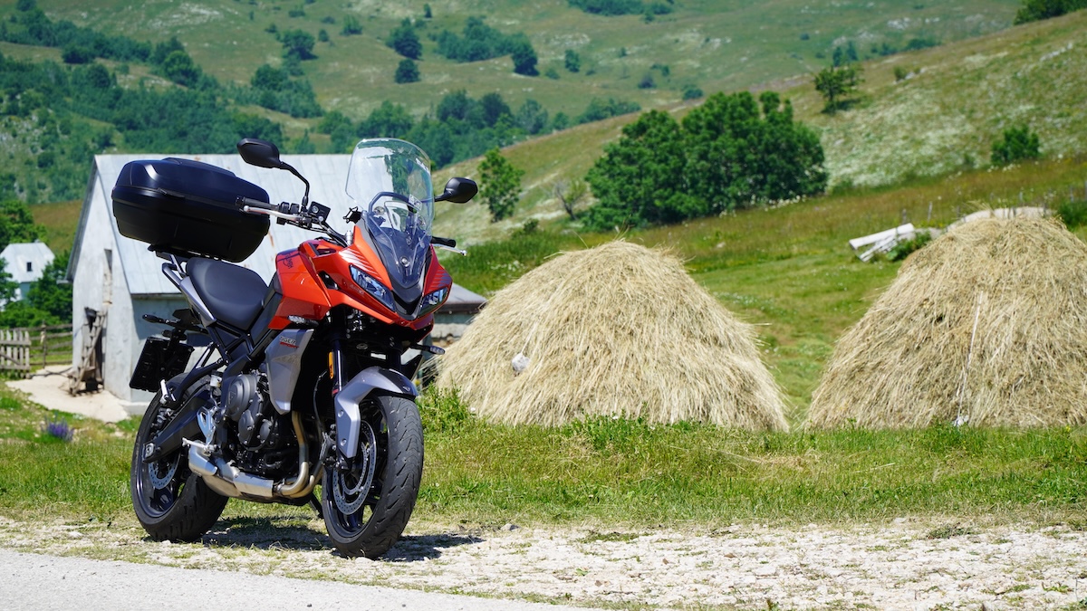 Triumph Tiger Sport 660 in the mountains of Montenegro 